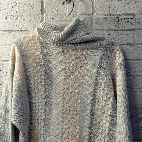 ✨ Jason Maxwell Vintage Chunky Knit Turtleneck Sweater – Size L ✨ - Picture 2 of 10